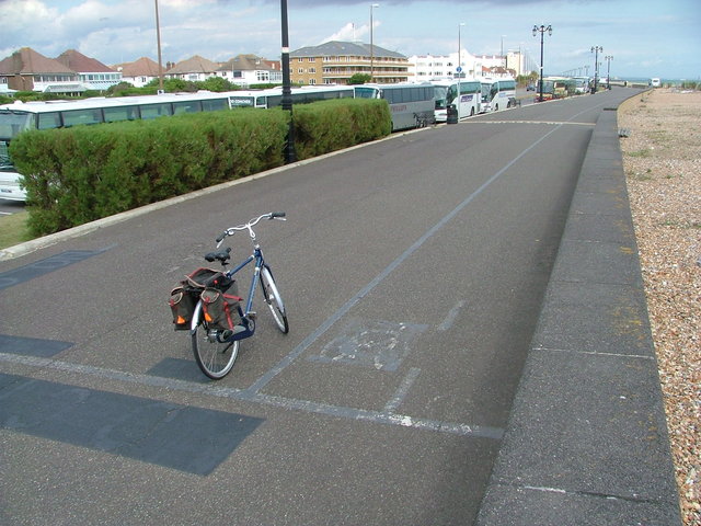 Remains of the old cycle lane