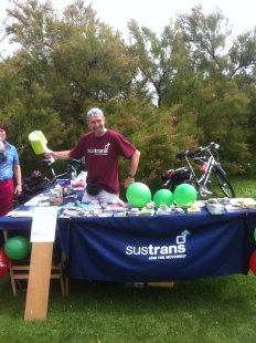 Pedal the Prom, Sustrans stall